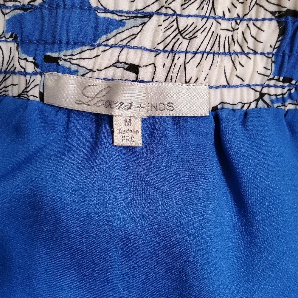 Lovers + Friends Belted Fountain Skirt in Riviera Floral Mini Skitr Size M